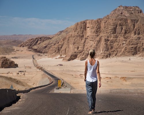 person walking in outdoor nature landscape